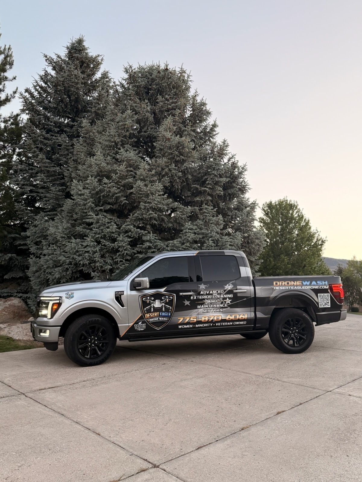 desert eagle drone wash truck
